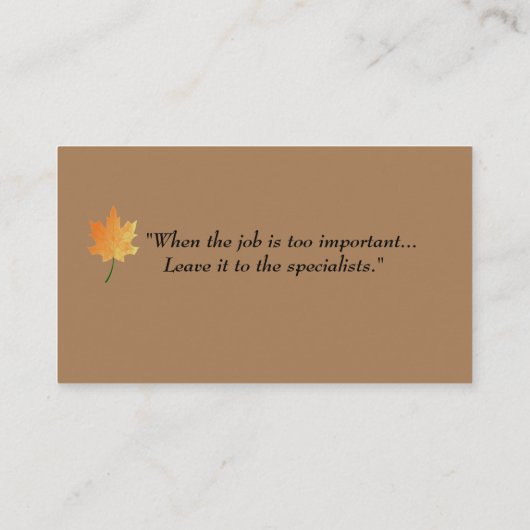 Anpassen der doppelseitigen Visitenkarte mit Logo (Rückseite)