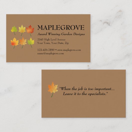 Anpassen der doppelseitigen Visitenkarte mit Logo (Vorne/Hinten)