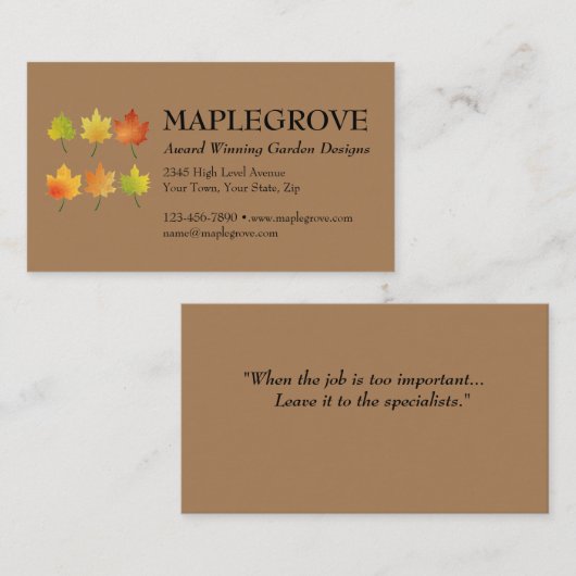 Anpassen der doppelseitigen Visitenkarte mit Logo (Vorne/Hinten)