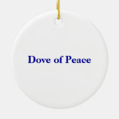 Anpassen der Dove of Peace Ornament (Hinten)