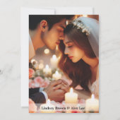 Anpassen der Einladung (Rückseite)