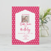 Anpassen der Einladung zum Geburtstag (Stehend Vorderseite)