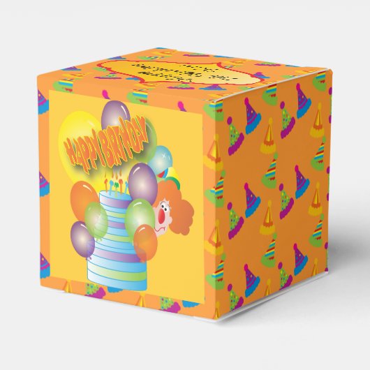 Anpassen der Favoriten der Geburtstagspartei Geschenkschachtel (Rückseite)