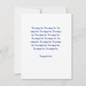 Anpassen der flachen Weihnachtskarte Mitteilungskarte (Rückseite)