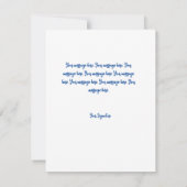 Anpassen der flachen Weihnachtskarte Mitteilungskarte (Rückseite)