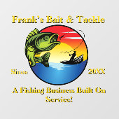 Anpassen der Frontklappe des Angelfangs Fensteraufkleber (Blatt)