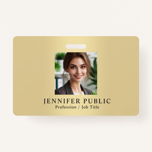 Anpassen der Gold-Farbvorlage für Ihr Mitarbeiter- Ausweis (Vorderseite)