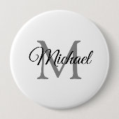 Anpassen der Größe der weißen Vorlage für Monogram Button (Vorderseite)