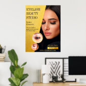 Anpassen der Größe von Eyelash Extensions Studio Poster (Heimbüro)