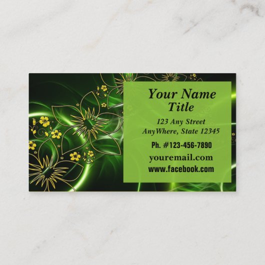 Anpassen der grünen, gelben schwarzen Karte für Vi (Rückseite)