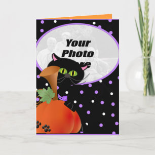 Anpassen der Halloween-Karte Ihres Fotos Karte