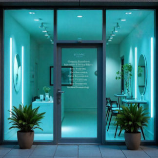 Anpassen der Hauspflege-Kosmetikdienstliste Fensteraufkleber