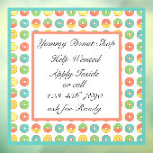 Anpassen der Hilfe Gewollt Donut Coffee Shop Gesch Fensteraufkleber (Blatt 3)