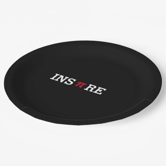 Anpassen der Inspiriert Pi Day Mathematik Mathemat Pappteller (Schrägansicht)