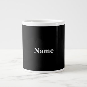 Anpassen der Jet-Black-Personalisierung mit Namen Jumbo-Tasse