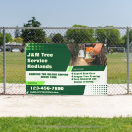 Anpassen der Klumpenfenke für den Baumservice Banner