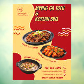 Anpassen der koreanischen Restaurantwerbung Fensteraufkleber (Blatt 3)