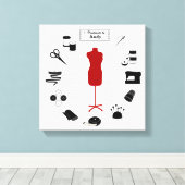 Anpassen der Label-Canvas-Print Leinwanddruck (Insitu (Holzboden))