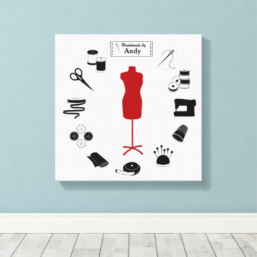 Anpassen der Label-Canvas-Print Leinwanddruck (Insitu (Holzboden))