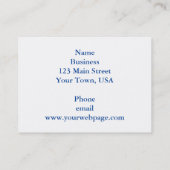 Anpassen der Label Quilt Business Card Visitenkarte (Rückseite)