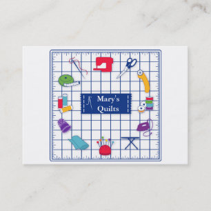 Anpassen der Label Quilt Business Card Visitenkarte