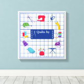 Anpassen der Label-Quilt-Zeit Leinwanddruck (Insitu (Holzboden))