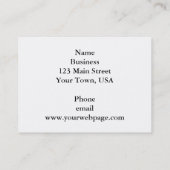 Anpassen der Label-Visitenkarte Visitenkarte (Rückseite)