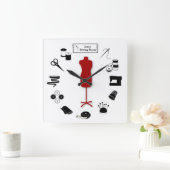 Anpassen der Label-Wall-Uhr Quadratische Wanduhr (Zuhause)