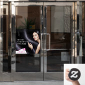 Anpassen der lizenzierten Haarstylist Gewollt Über Fensteraufkleber (Büro Tür)