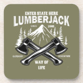 Anpassen der Lumberjack-Übergänge Getränkeuntersetzer (Vorderseite)