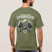 Anpassen der Lumberjack-Übergänge T-Shirt (Rückseite)