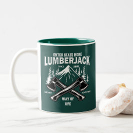 Anpassen der Lumberjack-Übergänge Zweifarbige Tasse