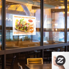 Anpassen der mexikanischen Food Hard Muschel Tacos Fensteraufkleber