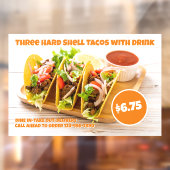 Anpassen der mexikanischen Food Hard Muschel Tacos Fensteraufkleber (Blatt 2)