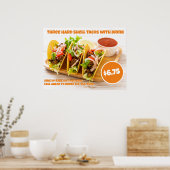 Anpassen der mexikanischen Food Hard Muschel Tacos Poster (Küche)