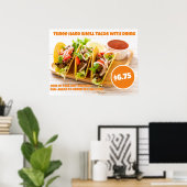 Anpassen der mexikanischen Food Hard Muschel Tacos Poster (Heimbüro)