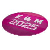 Anpassen der Monogramm-Liebe Schneidebrett (Ecke)