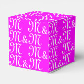 Anpassen der Monogramm-Magenta von w Paar's Initia Geschenkschachtel (Rückseite)