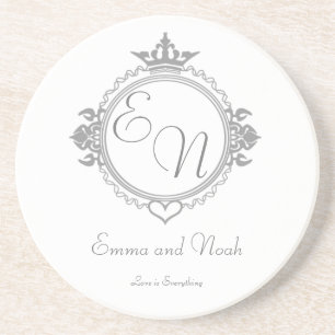 Anpassen der Namen, Initialen und Phrasen-Liebe Getränkeuntersetzer