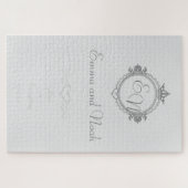 Anpassen der Namen, Initialen und Phrasen-Liebe Puzzle (Horizontal)