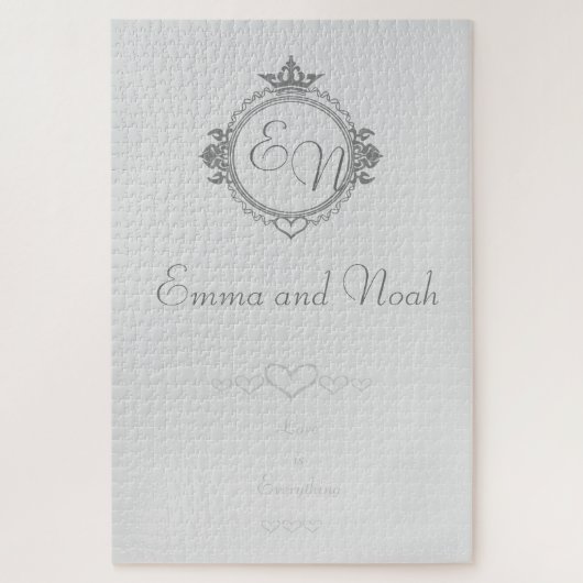 Anpassen der Namen, Initialen und Phrasen-Liebe Puzzle (Vertikal)