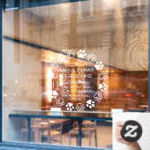 Anpassen der Papierkörbe an der Vorderseite Fensteraufkleber (Café-Fenster)