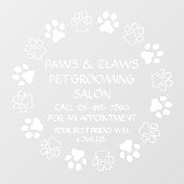 Anpassen der Papierkörbe an der Vorderseite Fensteraufkleber (Blatt)