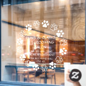 Anpassen der Papierkörbe an der Vorderseite Fensteraufkleber (Café-Fenster)