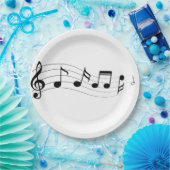 Anpassen der Party-Platte für Musical Notes Pappteller (Party)