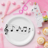 Anpassen der Party-Platte für Musical Notes Pappteller (Party)