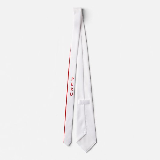 Anpassen der Peru-Flag-Krawatte Krawatte (Rückseite)