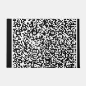 Anpassen der QR-Code-Scan-Info-Adresse Fußmatte (Vorderseite)