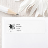 Anpassen der Rücksendeadresse für Monogram B (Insitu)