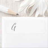 Anpassen der Rücksendeadresse für Monogram G (Insitu)